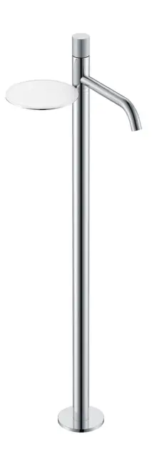Boheme Stick Spirale Смеситель для раковины напольный, полка, излив 25,8 см, цвет: chrome 120-CRCR.4