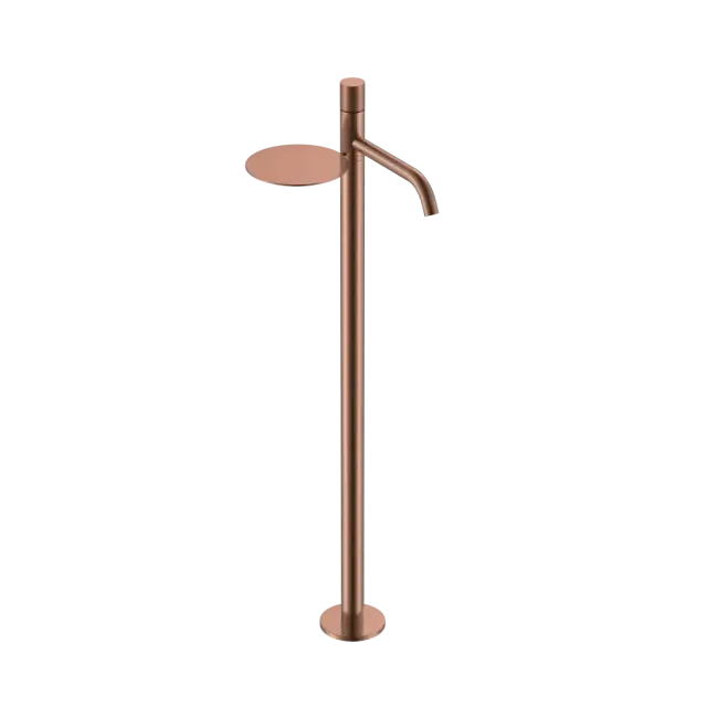 Boheme Stick Touch Смеситель для раковины напольный, полка, излив 25,8 см, цвет: copper brushed 120-CB.2
