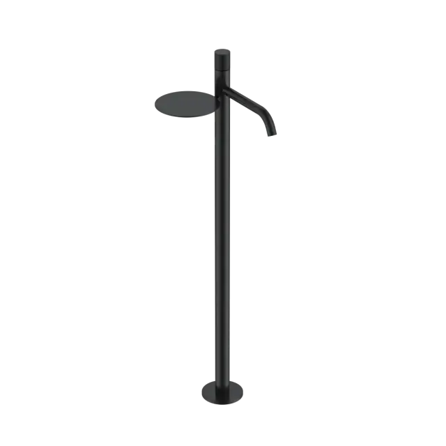 Boheme Stick Touch Смеситель для раковины напольный, полка, излив 25,8 см, цвет: black 120-BB.2