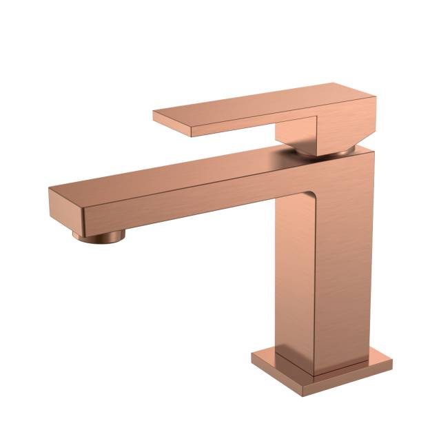Cмеситель для умывальника Qubic Copper Brushed