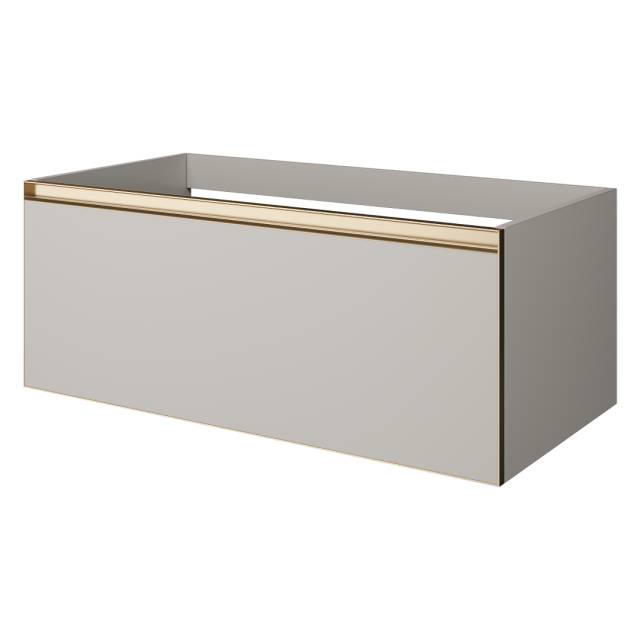 QUATRO 1 100CM тумба CASHMERE профиль MATT GOLD