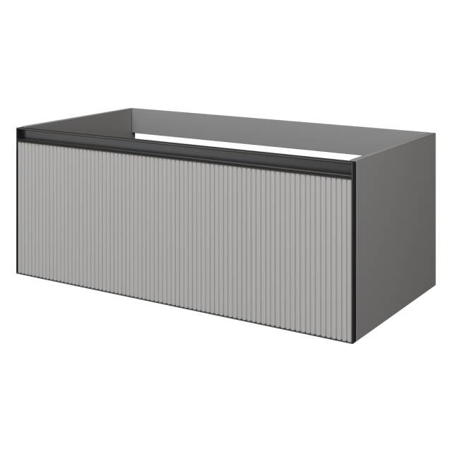 QUATRO 1 100CM тумба рифл LUNA FUGA профиль ANTHRACITE