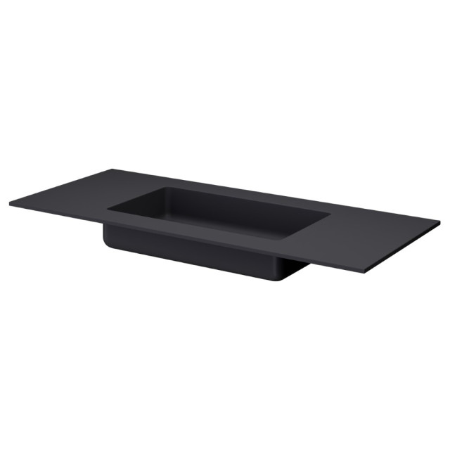 QUATRO 120 раковина-моноблок ANTHRACITE (по центру)