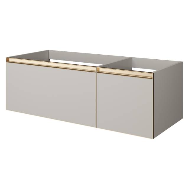 QUATRO 2 120см (80+40) тумба CASHMERE профиль MATT GOLD