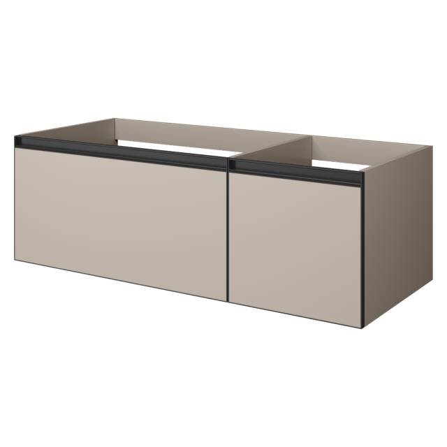 QUATRO 2 120см (80+40) тумба DAPHNE профиль ANTHRACITE