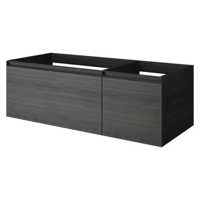 QUATRO 2 120см (80+40) тумба OAK ANTHRACITE профиль ANTHRACITE