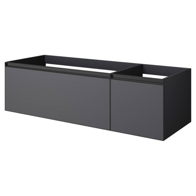 QUATRO 2 140см (100+40) тумба ANTHRACITE профиль ANTHRACITE c подсветкой