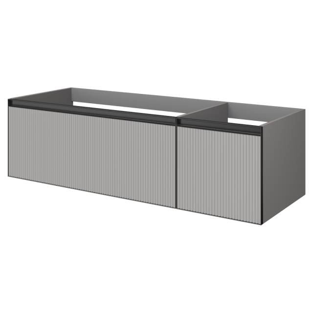 QUATRO 2 140см (100+40) тумба рифл LUNA FUGA профиль ANTHRACITE