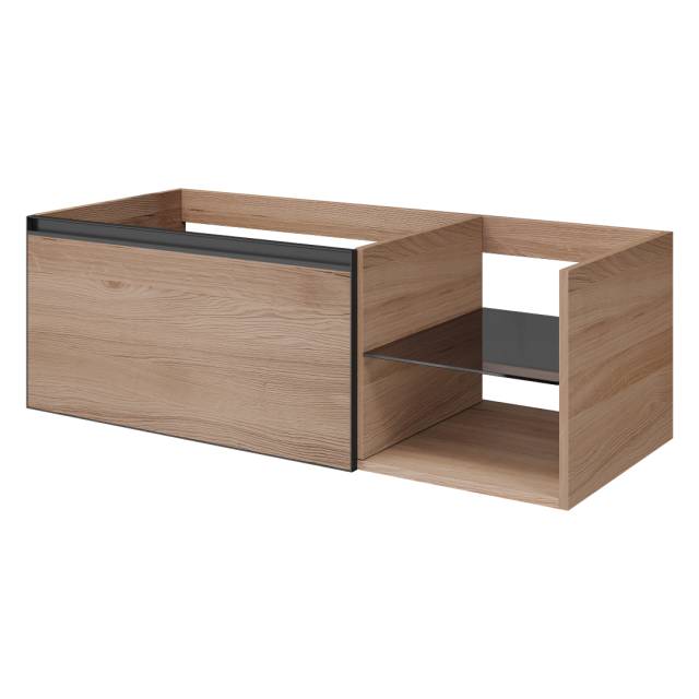 QUATRO 6 120см (80+40) тумба WILLOW профиль ANTHRACITE