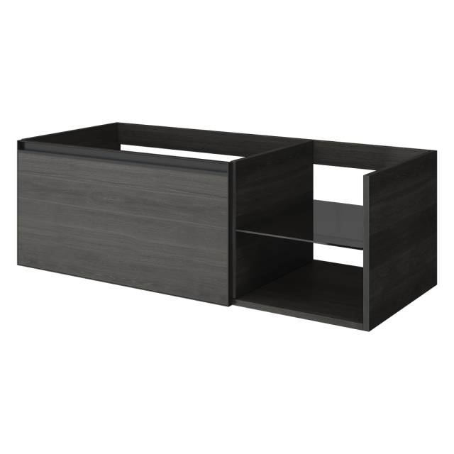 QUATRO 6 120см (80+40) тумба OAK ANTHRACITE профиль ANTHRACITE