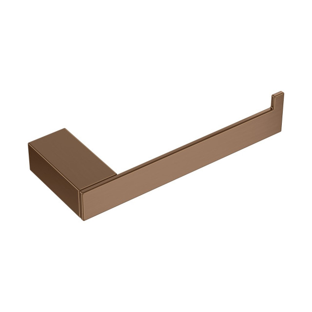 Держатель для туалетной бумаги без крышки Qubic Brushed Bronze