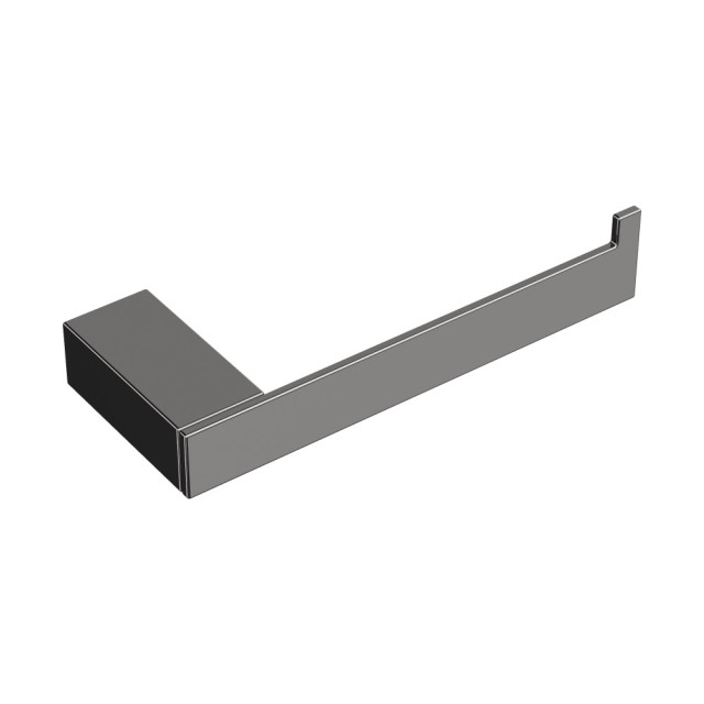 Держатель для туалетной бумаги без крышки Qubic Shine Gun Metal