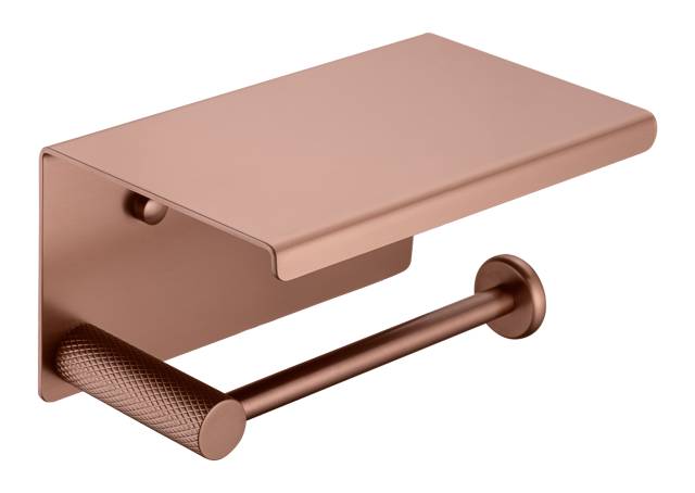 Держатель туалетной бумаги с крышкой UNO BRUSHED BRONZE
