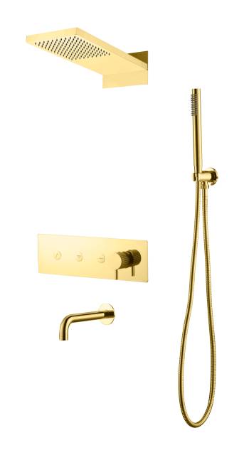 Душевая система с изливом Boheme Fusion Gold