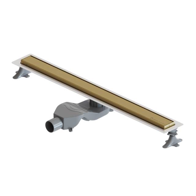 Душевой лоток Premium Linear 80см, нерж.сталь МАТ ЗОЛОТО
