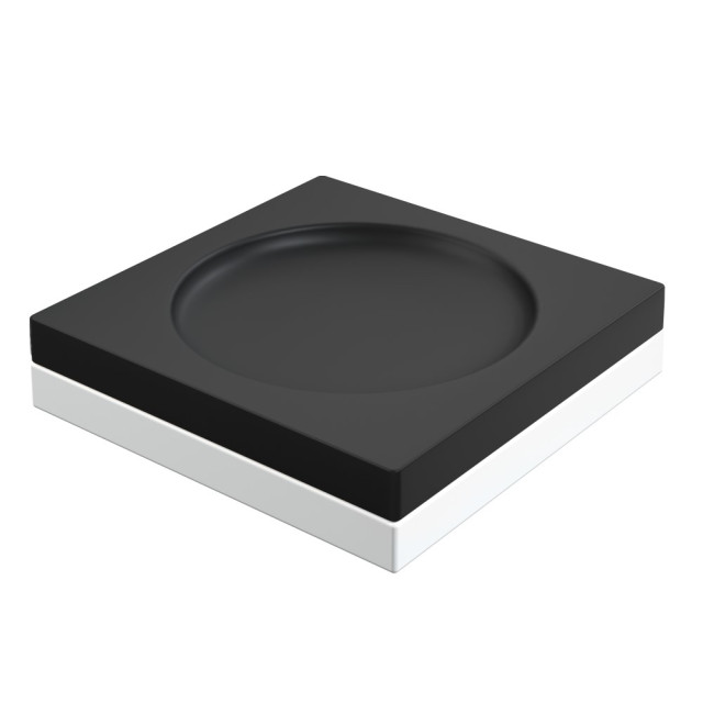 Мыльница квадратная Qubic Black