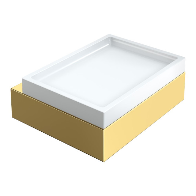 Мыльница настенная Qubic Gold