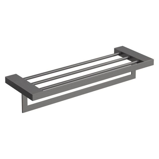 Полка для полотенец Qubic Gun Metal