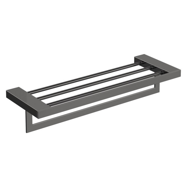 Полка для полотенец Qubic Shine Gun Metal