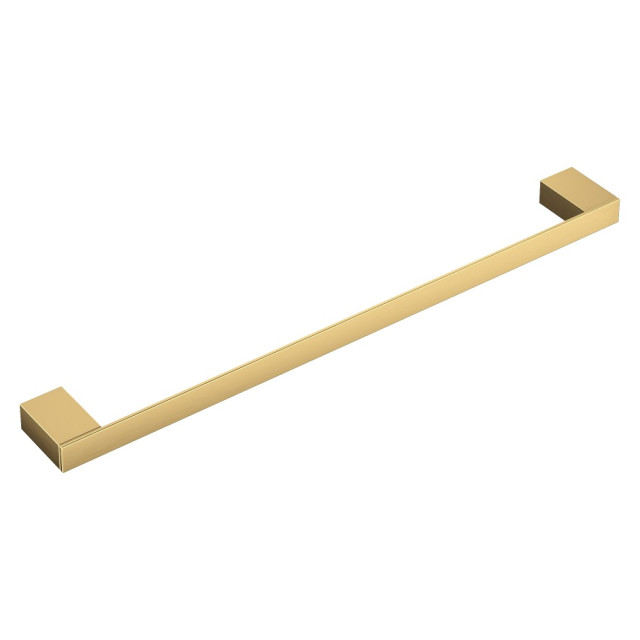 Полотенцедержатель длинный Qubic Matt Gold