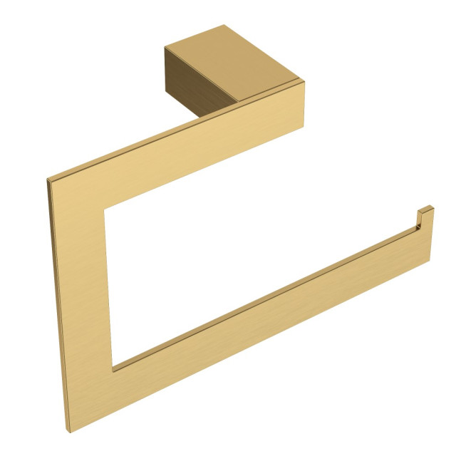 Полотенцедержатель кольцо Qubic Matt Gold