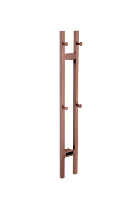 Полотенцесушитель электрический 2-трубы квадратный COPPER BRUSHED