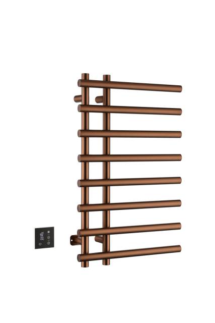 Полотенцесушитель электрический круглый сухой BRUSHED BRONZE