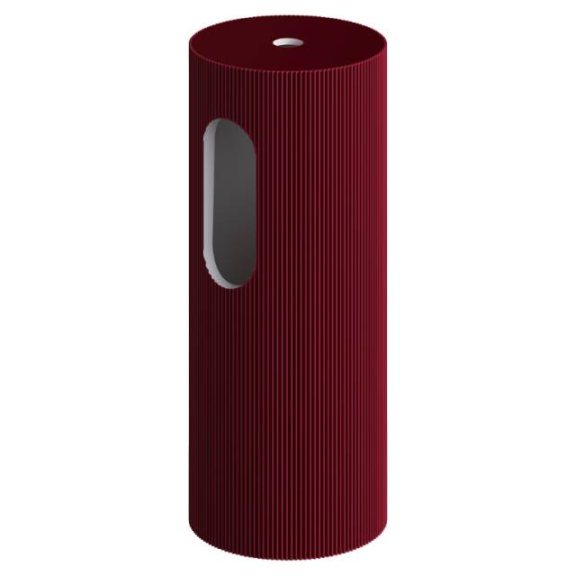 Пьедестал для раковины рифленый SOLE Corian 300*720 Burgundy