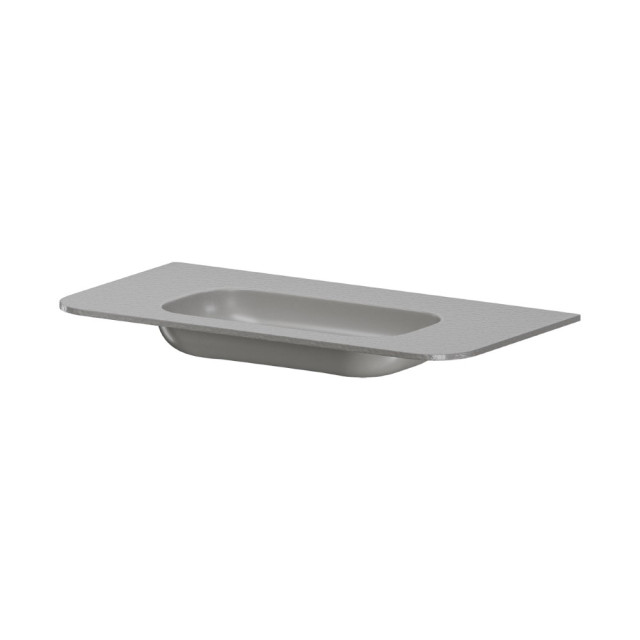 Раковина моноблок VOI 100см STONE FINISH LUNA