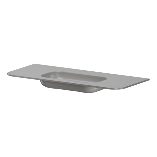 Раковина моноблок VOI 120см STONE FINISH LUNA