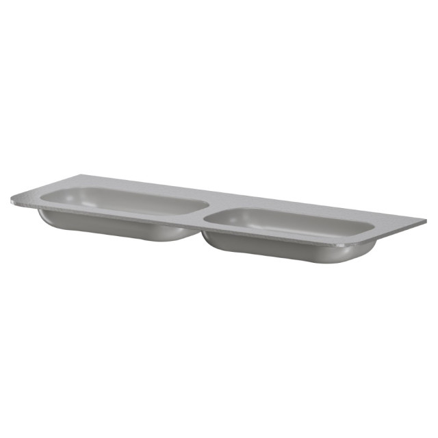 Раковина моноблок VOI 140см STONE FINISH LUNA