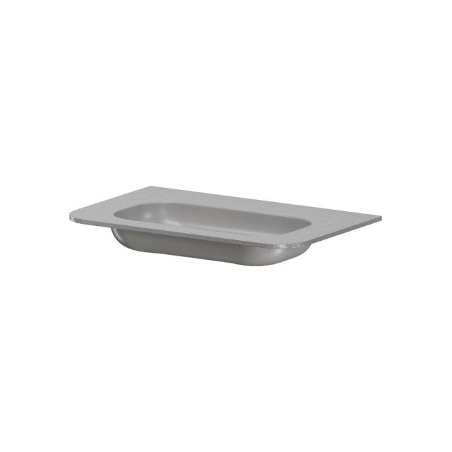 Раковина моноблок VOI 80см STONE FINISH LUNA