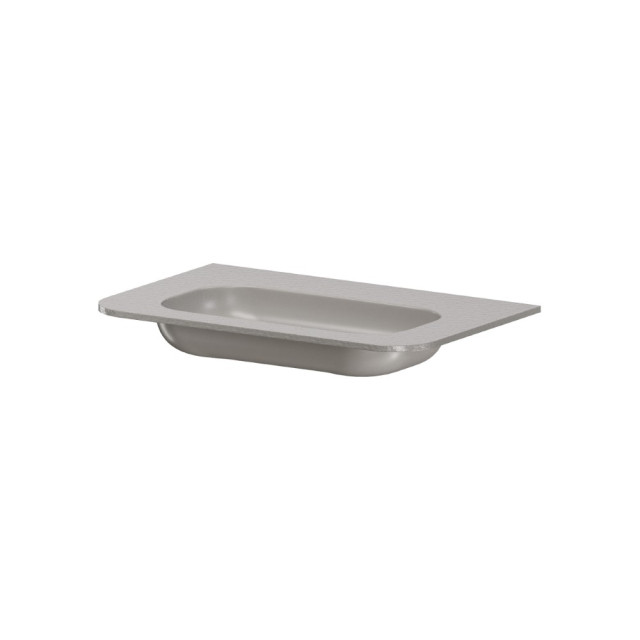 Раковина моноблок VOI 80см STONE FINISH STONE GREY
