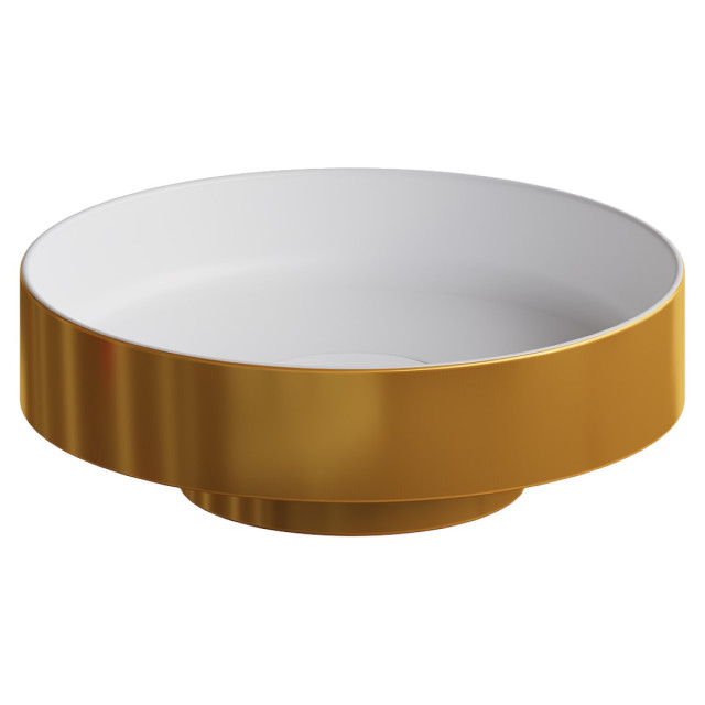 Раковина накладная SOLE Corian 400*130 GOLD