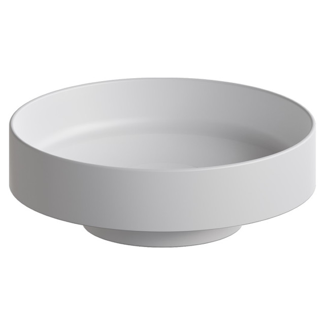 Раковина накладная SOLE Corian 400*130 Matt White