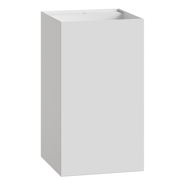 Раковина напольная Cube Corian 480*480*850 Matt White
