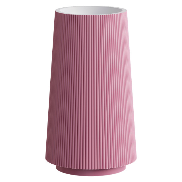 Раковина напольная рифленая Torre Corian 480*480*850 LIGHT PINK (роза)