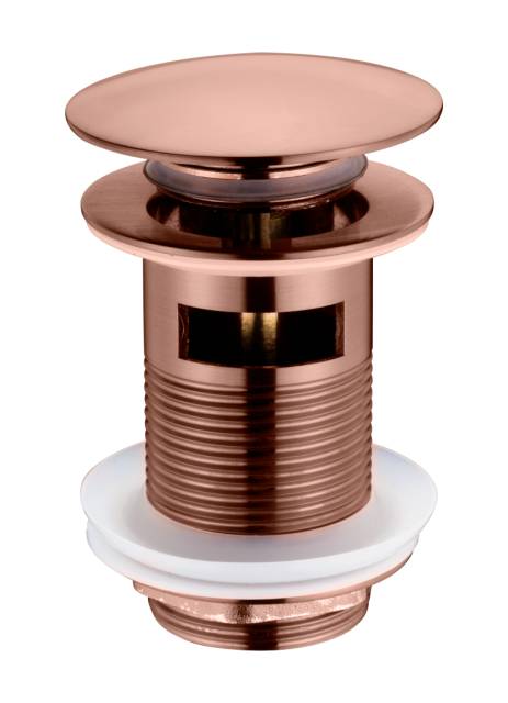 Слив для раковины, автомат(клик-клак) BRUSHED BRONZE c переливом