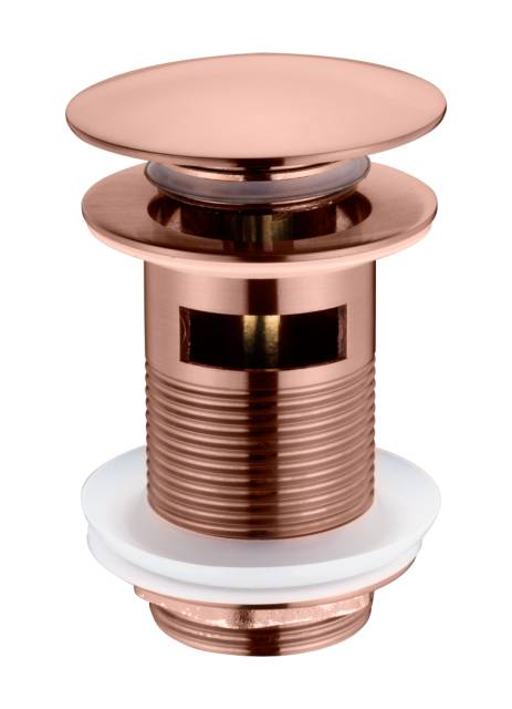 Слив для раковины, автомат(клик-клак) COPPER BRUSHED c переливом