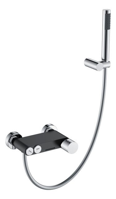 Смеситель STICK для ванны BLACK DIAMOND CHROME
