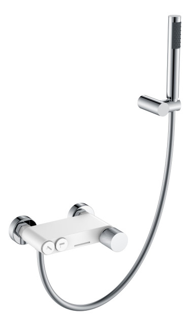 Смеситель STICK для ванны WHITE TOUCH CHROME