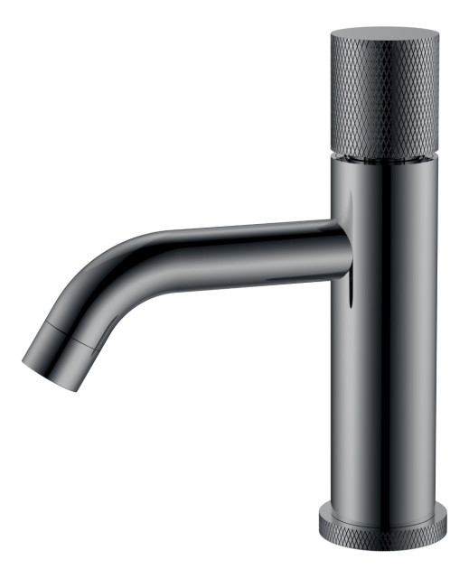Смеситель STICK для умыв. низ. Gun Metal низкий с ручкой TOUCH