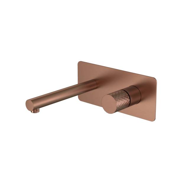 Смеситель STICK из стены BRUSHED BRONZE ручка DIAMOND