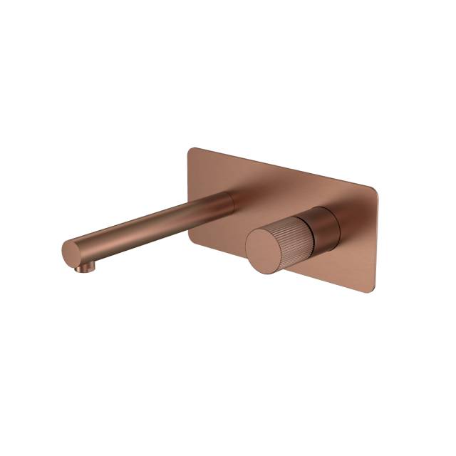 Смеситель STICK из стены BRUSHED BRONZE ручка LINEA