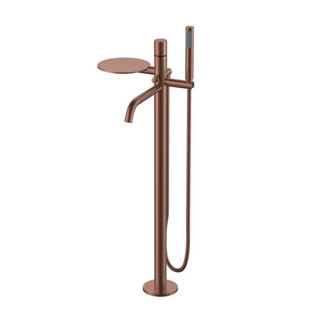 Смеситель STICK напольный BRUSHED BRONZE ручка DIAMOND