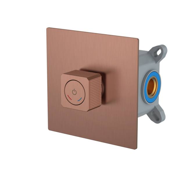 Смеситель автоматический встроенный QUAD Brushed Bronze