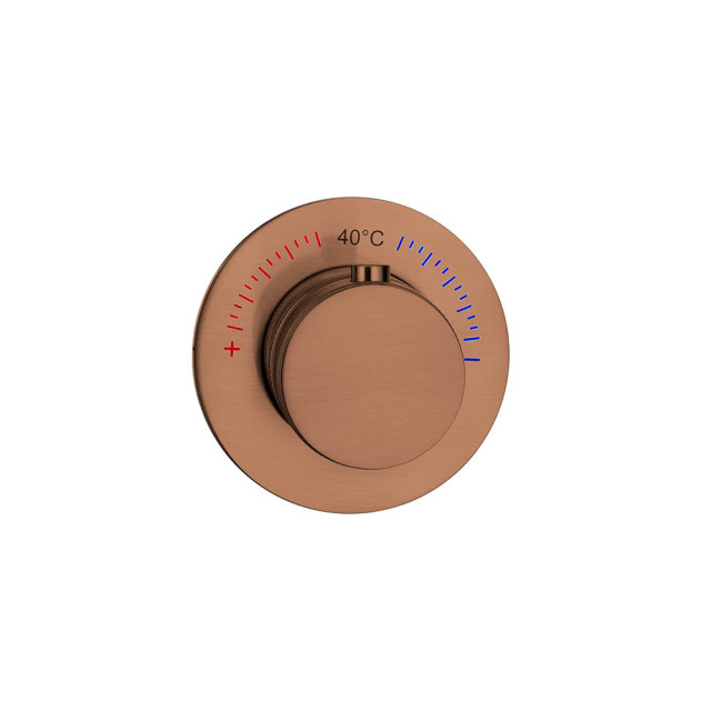 Смеситель встраиваемый термостат UNO BRUSHED BRONZE