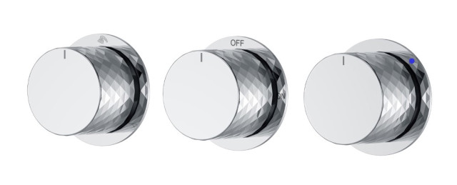 Смеситель встроенный STICK DIAMOND CHROME 3-х проходной