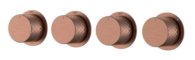 Смеситель встроенный STICK DIAMOND BRUSHED BRONZE 5-проходной