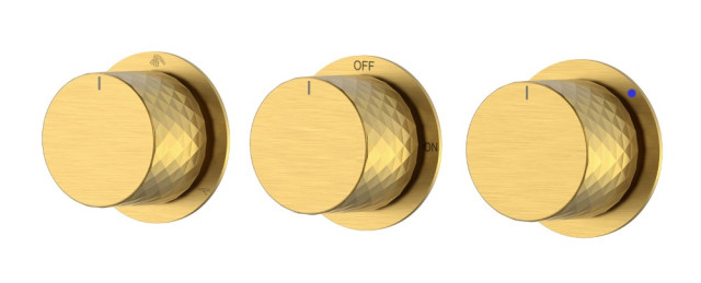 Смеситель встроенный STICK DIAMOND MATT GOLD 3-х проходной